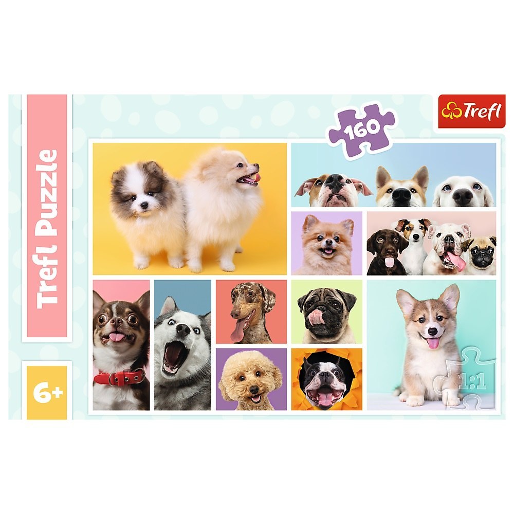 PUZZLE 160 TEILE HUNDEFREUNDSCHAFT TREFL 15412 TR TREFL